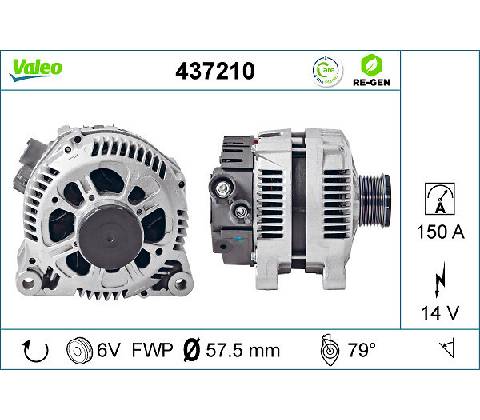 Alternátor VALEO 437210
