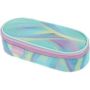 Herlitz Ученически несесер празен, твърд, 1 цип, овална форма, Minty Love - Herlitz