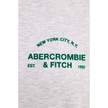 Abercrombie & Fitch Памучна тениска Abercrombie & Fitch в сиво KI157-4307 (KI157.4307.112)