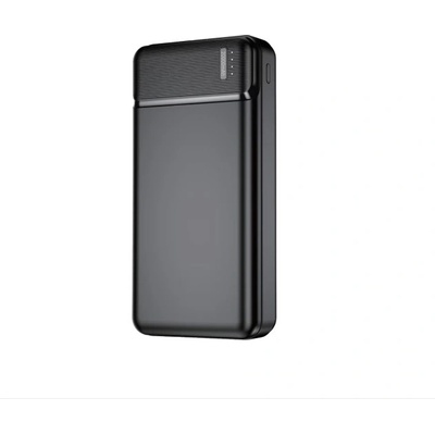 Външна батерия, Бързо зареждане, 20000mAh, LED, 18W, 2 USB порта 22, 5W, micro USB свързаност, Черен