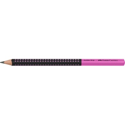 Faber-Castell Grip Jumbo триъгълен двуцветен черен/розов графитен молив HB FC511911 (FC511911)