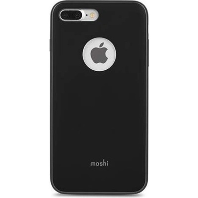 Moshi iGlaze Case - тънък удароустойчив хибриден кейс за iPhone 8 Plus, iPhone 7 Plus (черен)