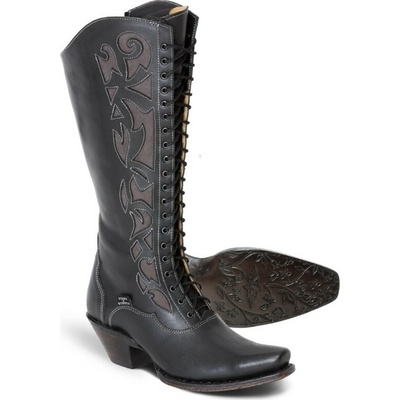 Stars & Stripes Boty westernové WBL dámské černé – Sleviste.cz
