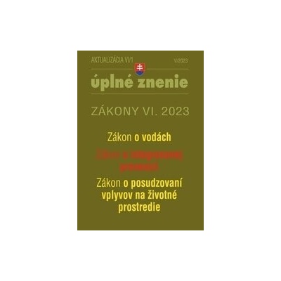 Aktualizácia VI/1 - životné prostredie, odpadové a vodné hospodárstvo - Poradca s.r.o.