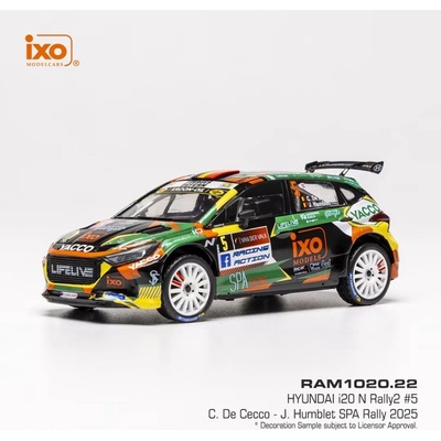 Hyundai i20 N Rally2 Spa Rally 2025 5 De Cecco HumbletIXO 1:43
