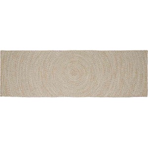 vidaXL Килим за площ Естествено и бяло 80 x 200 cm юта (42010598)