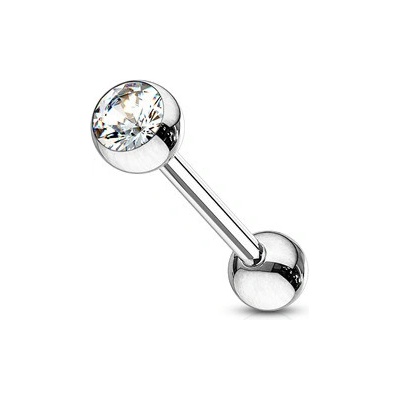 Šperky4U Cartilage piercing do ucha čirá CP1079-C