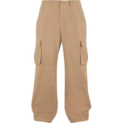 Build Your Brand pánské cargo prodloužené kalhoty BY274 Beige