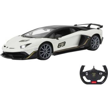 Jamara Toys Jamara Lamborghini Aventador SVJ Performance кола с дистанционно управление, бял/черен, мащаб 1: 14 (405172)