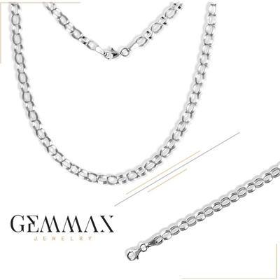 Gemmax Jewelry souprava šperků z bílého zlata náhrdelník a náramek GUKWN-0071-2661