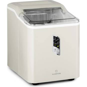 Klarstein Albaron, машина за ледени кубчета, с форма на куршум, 12 кг / 24 ч 1, 5 литра. Дисплей (TK49-Albaron-cream) (TK49-Albaron-cream)