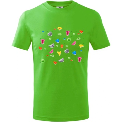 Lezenie na stene chyty tričko detské Apple Green
