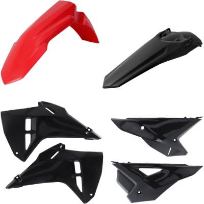 Acerbis Small set of Acerbis plastics for Honda CRF250 25-27 CRF450 25-26 červená/čierna