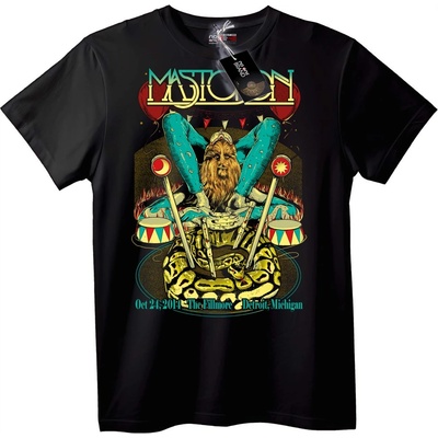 NOONEBRAND Тениска Mastodon Детройт 2014 - XS, Black