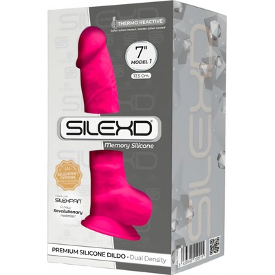Silexd Formovateľné dildo 7 17,5cm s prísavkou ružové