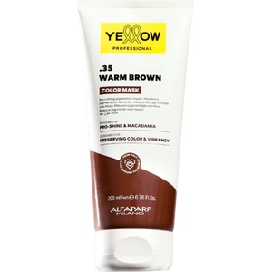 Yellow Professional Color Mask Nourishing Pigmented Mask 200 ml - . 35 Warm Brown грижа за цвета . 35 Warm Brown