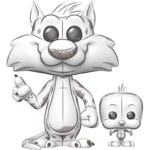 Funko Фигура Funko POP! Animation: Looney Tunes - Sylvester & Tweety #2013 (104222)
