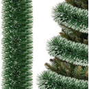 SPRINGOS Vianočná reťaz Girlanda Premium 3m zelená zasnežená