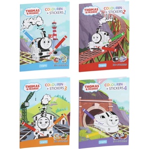 Europrice КНИЖКА ЗА ОЦВЕТЯВАНЕ + СТИКЕРИ 32 СТР. thomas 4 ВИДА