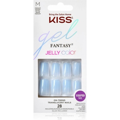 KISS Gel Fantasy Jelly Color umelé nechty Jelly Crushin 28 ks