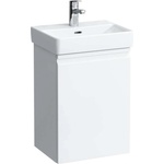 Laufen Pro S - Шкаф за умивалник с врата, 42x32x58 см, панти отляво, бял гланц H4833010964751 (H4833010964751)
