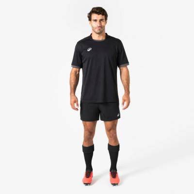 Kipsta Šortky na rugby R100 s vreckami čierne