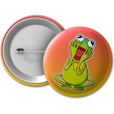 MemeMerch placka Excited Kermit