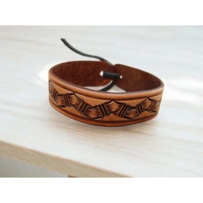 Naky kožený náramek na řemínek Emilio N0928