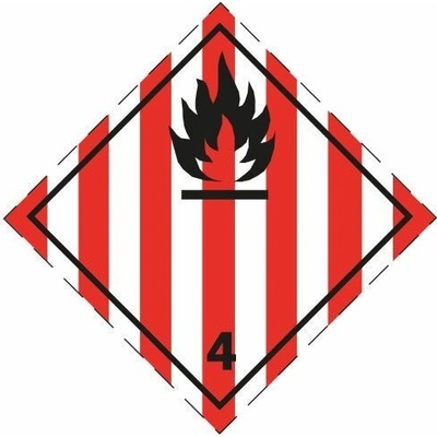 Značka ADR č. 4.1, magnetická fólie 0,5 mm (25 x 25 cm)