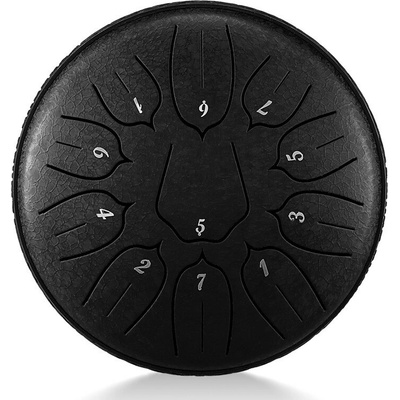Tongue drum 6" 15cm 6 tónov D-dur Čierny lotus s príslušenstvom