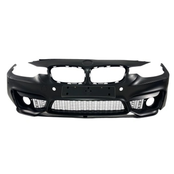 Предна Броня за bmw f30 (2011-2019) - m3 с лип спойлер - с отвори за парктроник, с отвори за халогени