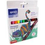 Spree Флумастери SPREE Fine 12 цвята