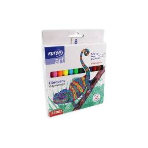 Spree Флумастери SPREE Fine 12 цвята