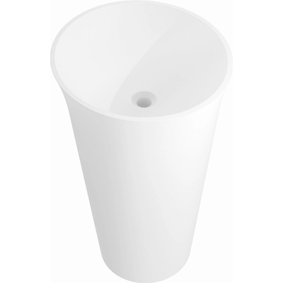 Mexen Nilda самостоятелна мивка от конгломерат 52 x 52 см, бяла мат - 26555200 (26555200)