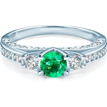 Image 1 of SAVICKI Пръстен Secret Garden: бяло злато, смарагд