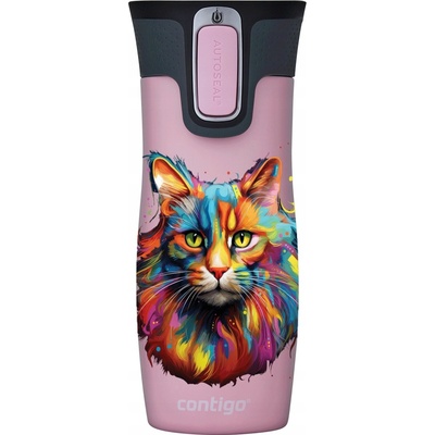 Contigo West Loop termohrnek 2.0 470 ml Růžová kočka limitovaná edice