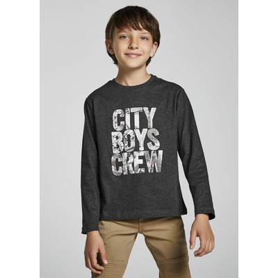 Mayoral triko s dlouhým rukávem CITY BOYS CREW šedé