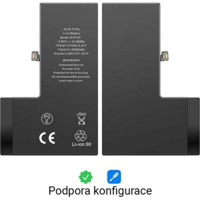 Baterie iPhone 15 Pro - podpora konfigurace BT0150