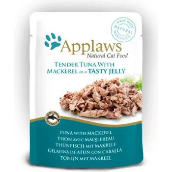 Applaws Tuna Wholemeat with Mackerel in Jelly - риба тон и скумрия в желе 70gr