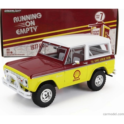 Bronco Greenlight Ford usa Shell Oil 1977 Žlutá Červená Bílá 1:24