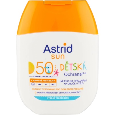 Sarantis Astrid Sun Детски слънцезащитен лосион Plus за лице и тяло SPF 50 60 мл