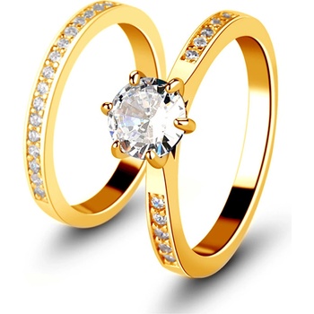Mabell Set dámskych strieborných prsteňov ELSEY SK221MR0023-GOLD-5C45