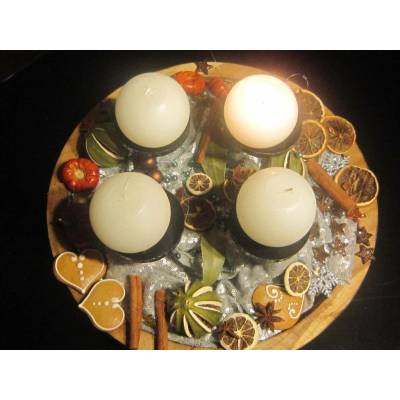Dijk Natural Collection Teaková adventní mísa