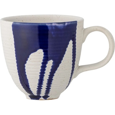 Bloomingville Глинена чаша в бяло и синьо 310 ml Okayama - Bloomingville (82060615)