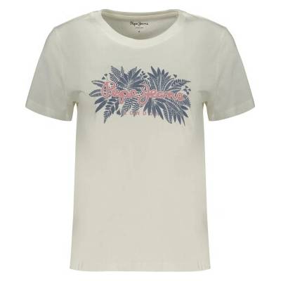 Pepe Jeans T Shirt Maniche Corte Donna Bianco Bílá