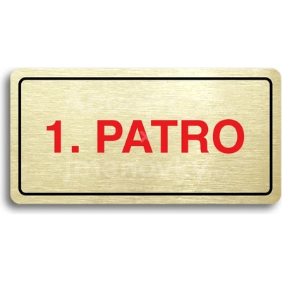 ACCEPT Piktogram 1. PATRO - zlatá tabulka - barevný tisk