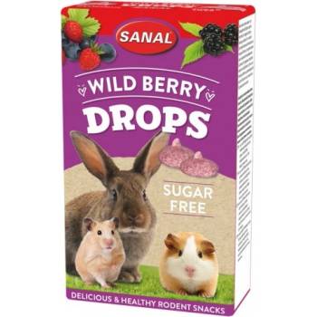 SANAL Дропс SANAL Rodent Wild Berry SUGAR FREE - с вкус на горски плодове без консерванти, овкусители и оцветители, за зайци, хамстери и морски свинчета, 45 гр, Холандия SK7721