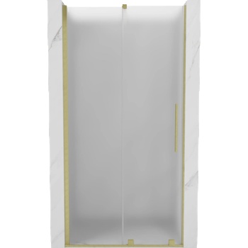 Mexen Velar плъзгаща се душ врата 120 см, матирана, златна четкована - 871-120-000-31-55 (871-120-000-31-55)