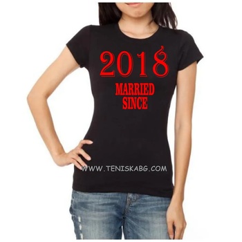 Image 1 of Fruit of the Loom Тениска с надпис - Married since