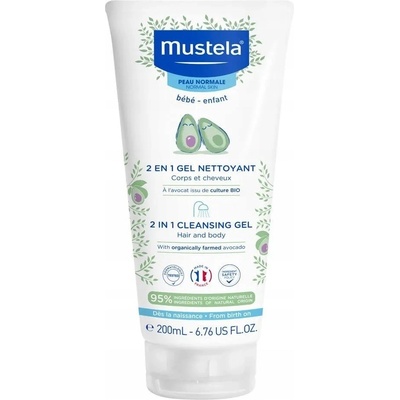 Mustela Bébé zklidňující gel na intimní hygienu pro děti 200 ml